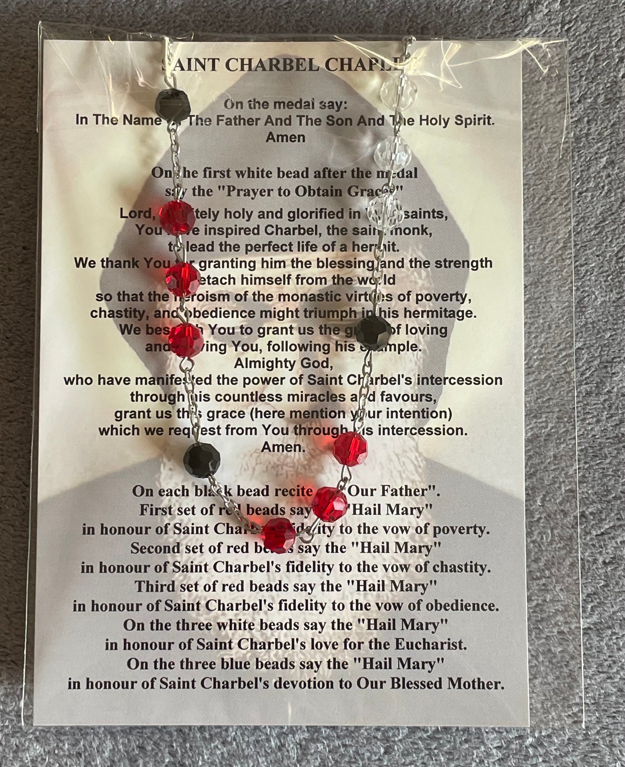 St Charbel Chaplet English/Arabic