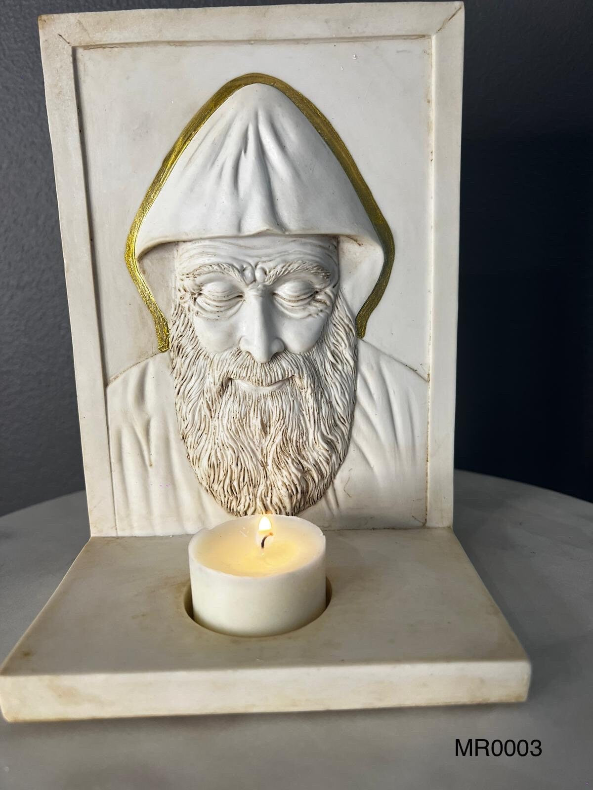 Rectangle St. Charbel candle holder